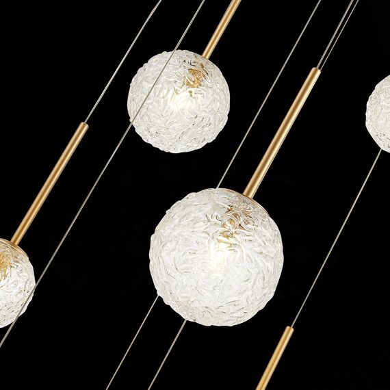 SL1152.203.08 Светильник подвесной ST-Luce Золотистый/Прозрачный G9 LED 8*5W ARCOBALINO, изображение 10