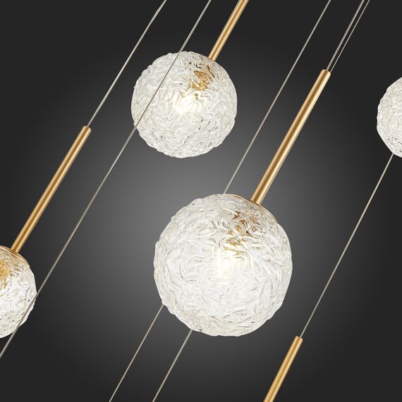 SL1152.203.08 Светильник подвесной ST-Luce Золотистый/Прозрачный G9 LED 8*5W ARCOBALINO, изображение 11