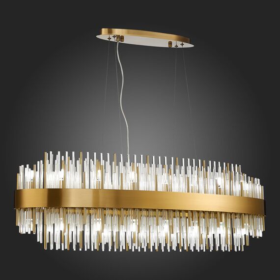 SL1158.303.32 Люстра подвесная ST-Luce Латунь/Латунь, Прозрачный G9 32*5W NITIDO, изображение 2