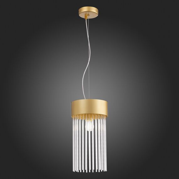 SL1225.203.01 Светильник подвесной ST-Luce Золотистый/Золотистый, Прозрачный E27 1*60W CONTATTO, изображение 2