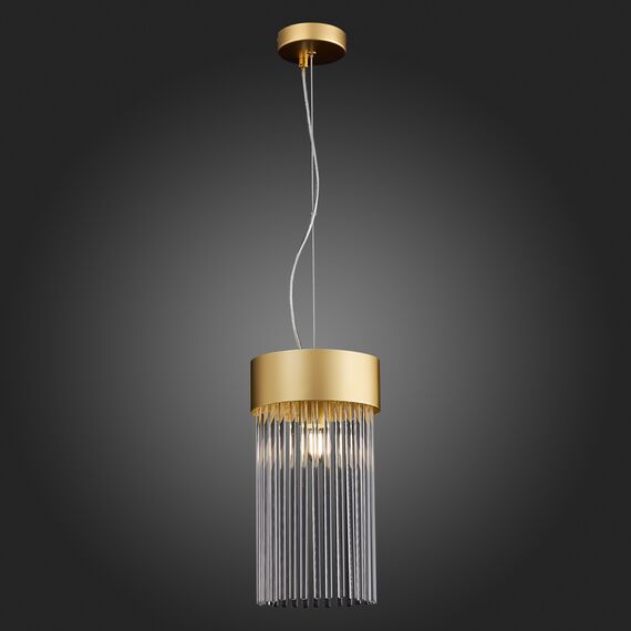 SL1225.203.01 Светильник подвесной ST-Luce Золотистый/Золотистый, Прозрачный E27 1*60W CONTATTO, изображение 8