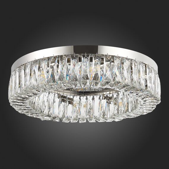 SL1226.102.08 Люстра потолочная ST-Luce Никель/Прозрачный E14 8*40W Rifrazio, изображение 5