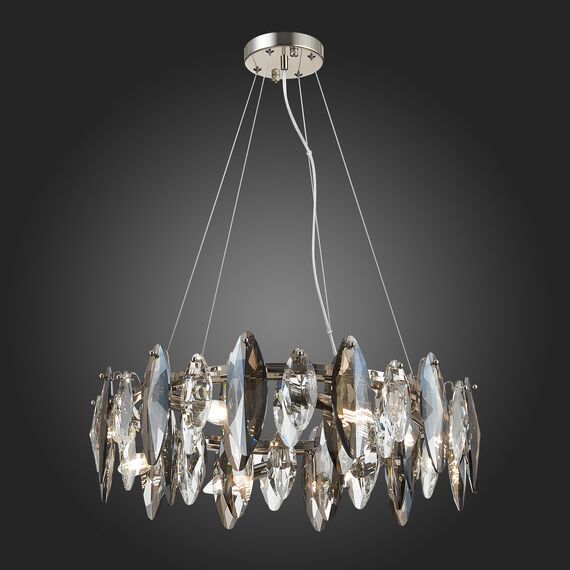 SL1227.103.08 Люстра подвесная ST-Luce Никель/Прозрачный E14 8*40W ANCONA, изображение 2