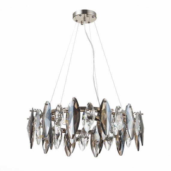 SL1227.103.08 Люстра подвесная ST-Luce Никель/Прозрачный E14 8*40W ANCONA, изображение 6