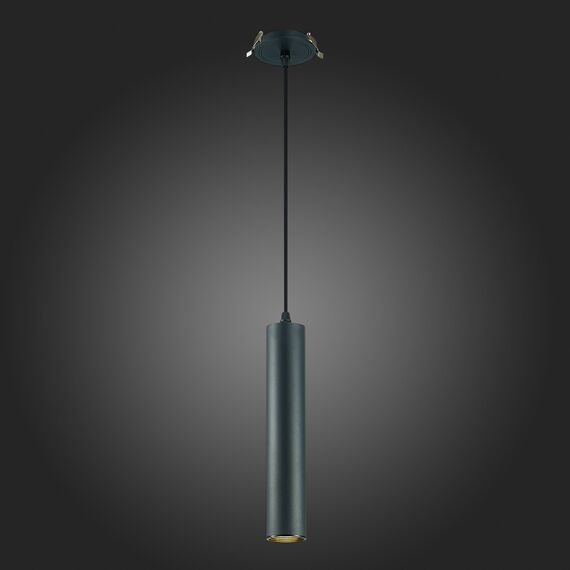 ST151.408.01 Встраиваемый подвесной светильник Черный GU10 1*50W  IP20 D54xH290 220V Без ламп Подвесные светильники, изображение 2