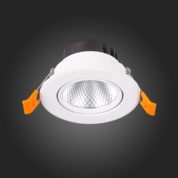 ST211.538.08.36 Св-к встр. Белый LED 1*8W 3000K 640Lm Ra80 36° IP20 D86xH50 220-240V Встраиваемые светильники, изображение 5