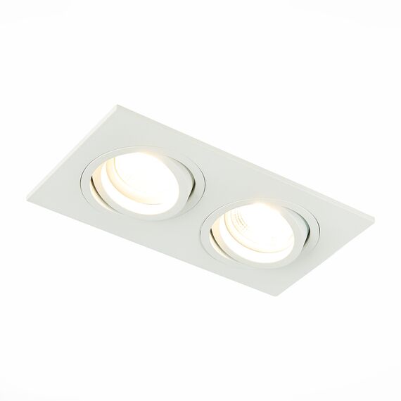 ST251.508.02 Св-к встр. Белый GU10 2*50W  IP20 L170xW92xH27 220V Без ламп Встраиваемые светильники, изображение 9