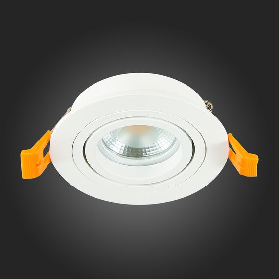 ST251.518.01 Св-к встр. Белый GU10 1*50W  IP20 L90xW90xH27 220V Без ламп Встраиваемые светильники, изображение 5