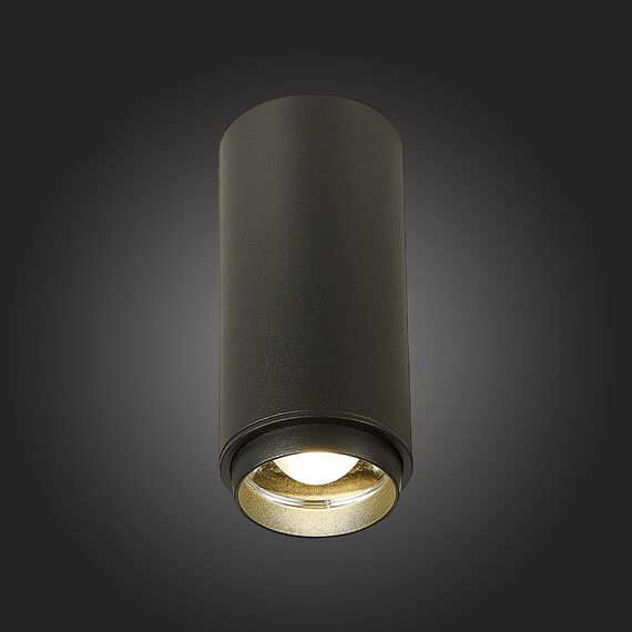ST600.442.10 Светильник потолочный Zoom Черный LED 1*10W 4000K 1 000Lm Ra>80 15-60° IP20 D59xH130 17 Накладные светильники, изображение 2