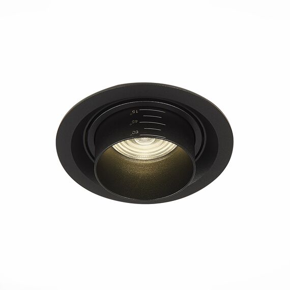 ST701.448.12 Св-к встр. Zoom Черный LED 1*12W 4000K 960Lm Ra90 15°-60° IP20 D115xH95 170-240V Встраиваемые светильники, изображение 3