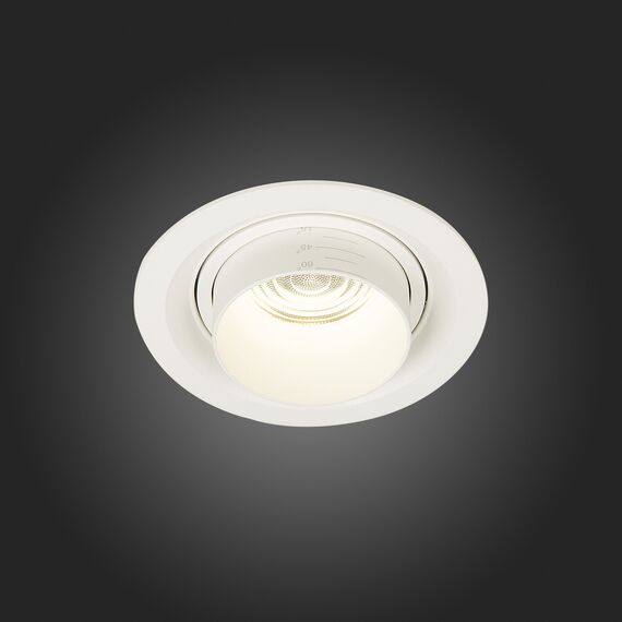 ST701.548.12 Св-к встр. Zoom Белый LED 1*12W 4000K 960Lm Ra90 15°-60° IP20 D115xH95 170-240V Встраиваемые светильники, изображение 2