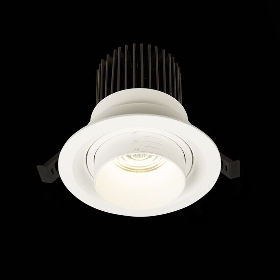 ST701.548.12 Св-к встр. Zoom Белый LED 1*12W 4000K 960Lm Ra90 15°-60° IP20 D115xH95 170-240V Встраиваемые светильники, изображение 4
