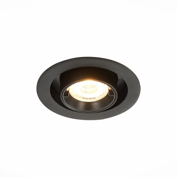 ST702.338.12 Св-к встр. Черный LED 1*12W 3000K 900Lm Ra80 24° IP20 D90xH92 180-240V Встраиваемые светильники, изображение 3
