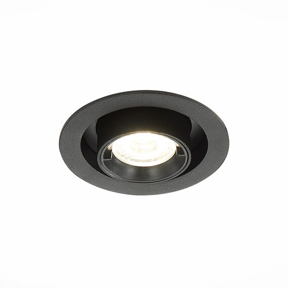 ST702.348.12 Св-к встр. Черный LED 1*12W 4000K 900Lm Ra80 24° IP20 D90xH92 180-240V Встраиваемые светильники, изображение 3