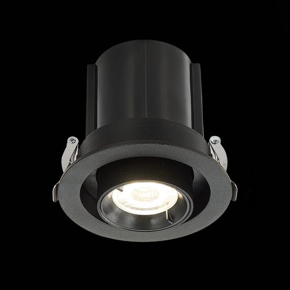 ST702.348.12 Св-к встр. Черный LED 1*12W 4000K 900Lm Ra80 24° IP20 D90xH92 180-240V Встраиваемые светильники, изображение 4