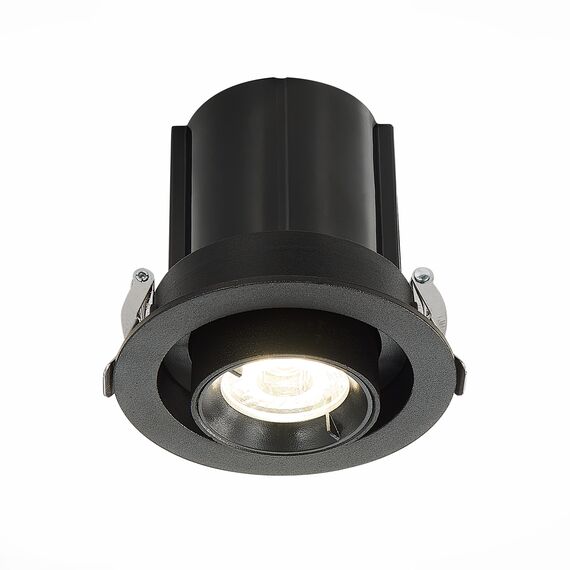 ST702.348.12 Св-к встр. Черный LED 1*12W 4000K 900Lm Ra80 24° IP20 D90xH92 180-240V Встраиваемые светильники, изображение 6