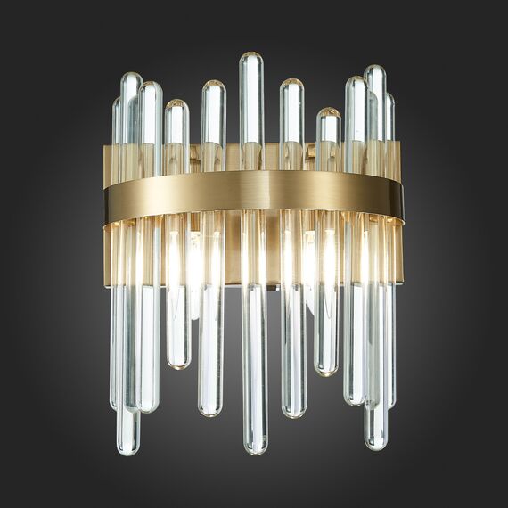 SL1167.301.02 Бра ST-Luce Латунь/Латунь, Прозрачный E14 2*40W TELLURIO, изображение 2