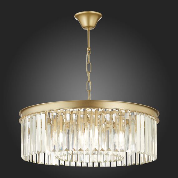 SL1624.203.08 Люстра подвесная ST-Luce шампань/прозрачный E14 6*40W ERCOLANO, изображение 2