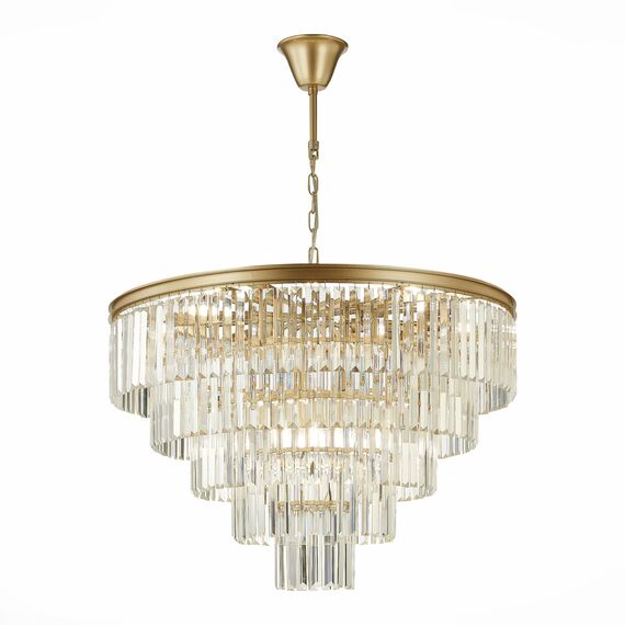 SL1624.203.15 Люстра подвесная ST-Luce шампань/прозрачный E14 15*40W ERCOLANO, изображение 3