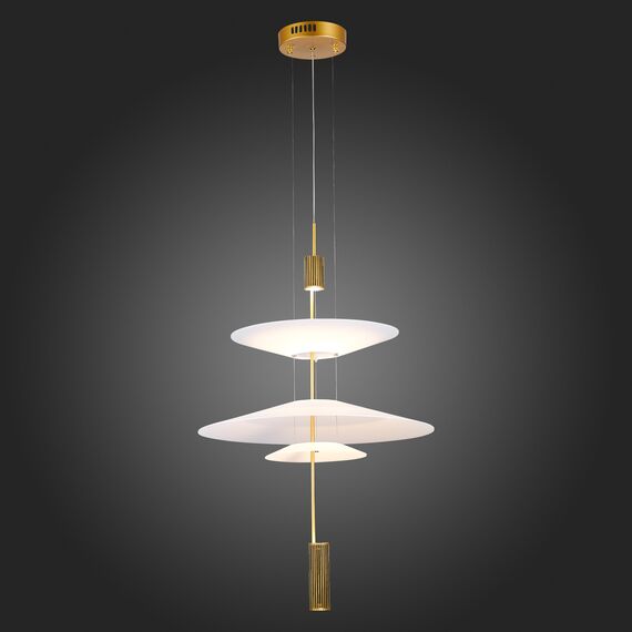 SL6101.213.01 Люстра подвесная ST-Luce Золотистый/Белый LED 1*15W 3000K ISOLA, изображение 2