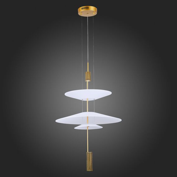 SL6101.213.01 Люстра подвесная ST-Luce Золотистый/Белый LED 1*15W 3000K ISOLA, изображение 5