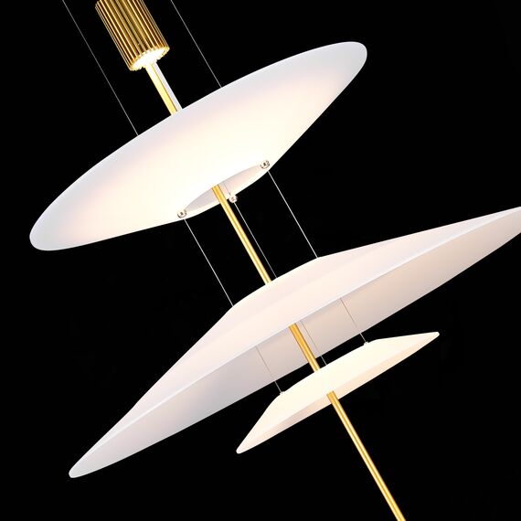 SL6101.213.01 Люстра подвесная ST-Luce Золотистый/Белый LED 1*15W 3000K ISOLA, изображение 7