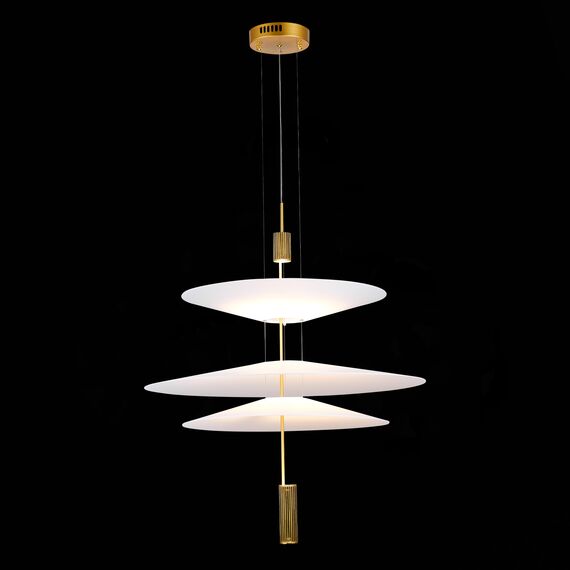 SL6101.223.01 Люстра подвесная ST-Luce Золотистый/Белый LED 1*15W 3000K ISOLA