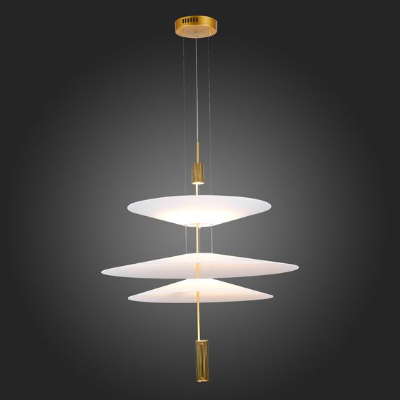 SL6101.223.01 Люстра подвесная ST-Luce Золотистый/Белый LED 1*15W 3000K ISOLA, изображение 2