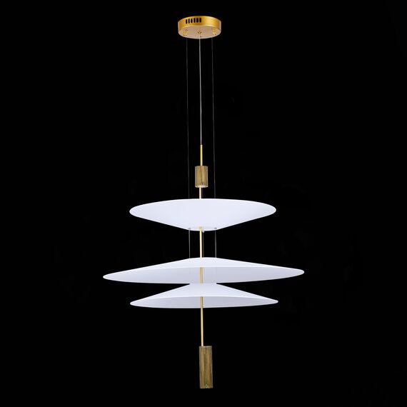 SL6101.223.01 Люстра подвесная ST-Luce Золотистый/Белый LED 1*15W 3000K ISOLA, изображение 4