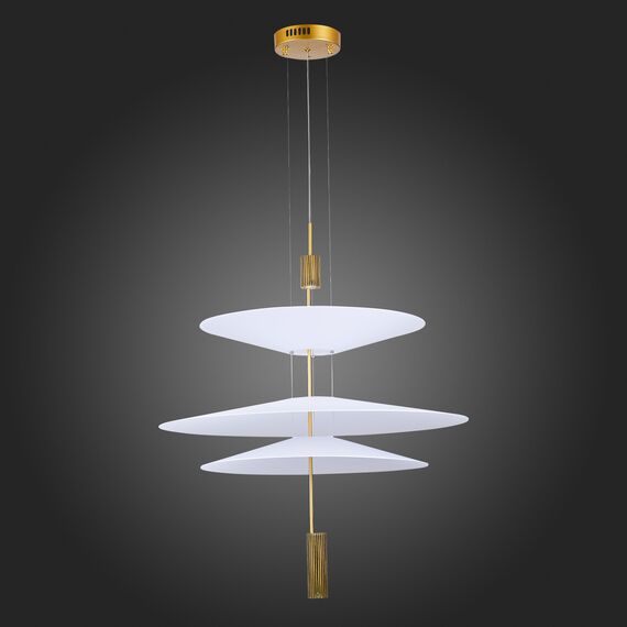 SL6101.223.01 Люстра подвесная ST-Luce Золотистый/Белый LED 1*15W 3000K ISOLA, изображение 5