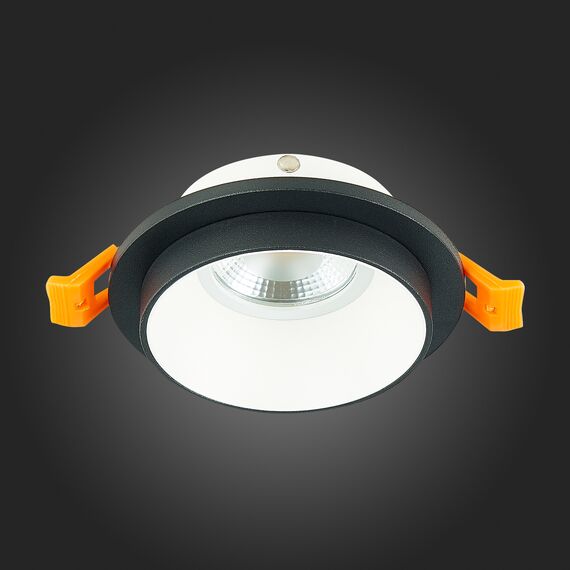 ST206.428.01 Св-к встр. Черный GU10 1*50W  IP20 D92xH38 220V Без ламп Встраиваемые светильники, изображение 5