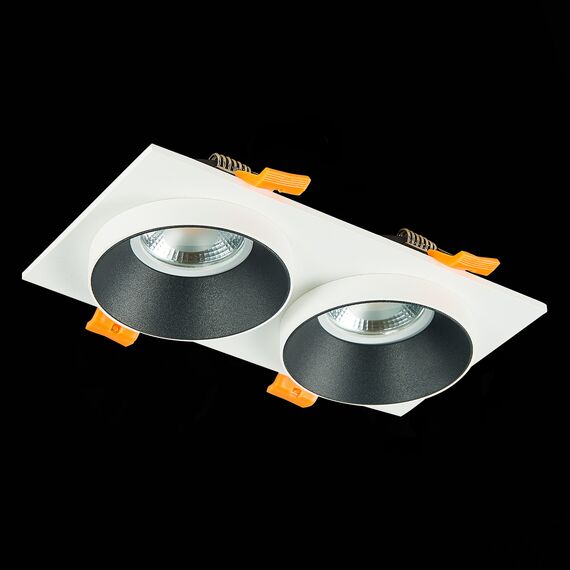 ST206.528.02 Св-к встр. Белый GU10 2*50W  IP20 L175xW92xH38 220V Без ламп Встраиваемые светильники, изображение 4