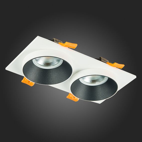 ST206.528.02 Св-к встр. Белый GU10 2*50W  IP20 L175xW92xH38 220V Без ламп Встраиваемые светильники, изображение 5