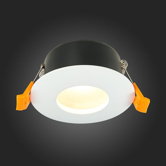 ST213.508.01 Св-к встр. Белый GU10 1*50W  IP44 D84xH50 220V Без ламп Встраиваемые светильники, изображение 2