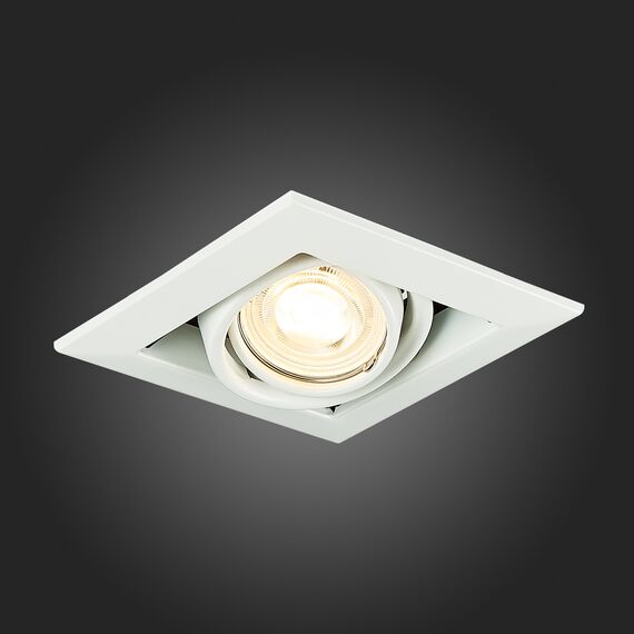 ST250.558.01 Св-к встр. Черный, Белый GU10 1*50W  IP20 L126xW126xH70 220V Без ламп Встраиваемые светильники, изображение 8
