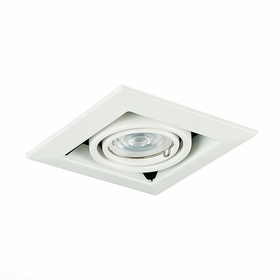 ST250.558.01 Св-к встр. Черный, Белый GU10 1*50W  IP20 L126xW126xH70 220V Без ламп Встраиваемые светильники, изображение 12