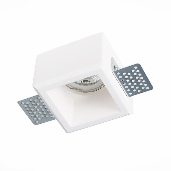 ST252.518.01 Св-к встр. из гипса Белый GU10 1*50W  IP20 L80xW80xH52 180-240V Без ламп Встраиваемые светильники, изображение 6