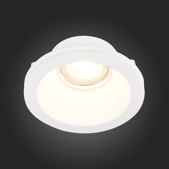 ST254.308.01 Св-к встр. из гипса Белый GU10 1*50W  IP20 D120xH50 180-240V Без ламп Встраиваемые светильники, изображение 8