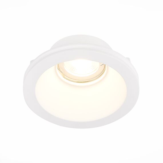 ST254.308.01 Св-к встр. из гипса Белый GU10 1*50W  IP20 D120xH50 180-240V Без ламп Встраиваемые светильники, изображение 9