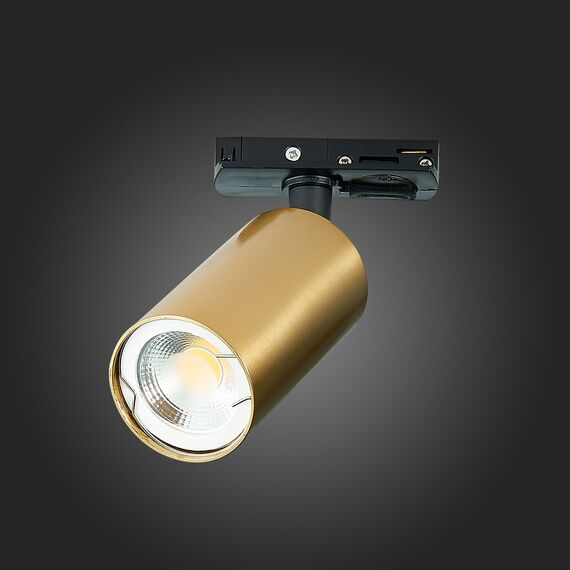 ST300.206.01 Св-к трек. Золотистый GU10 1*50W  IP20 L100xW54xH142 220V Без ламп BASE, изображение 8