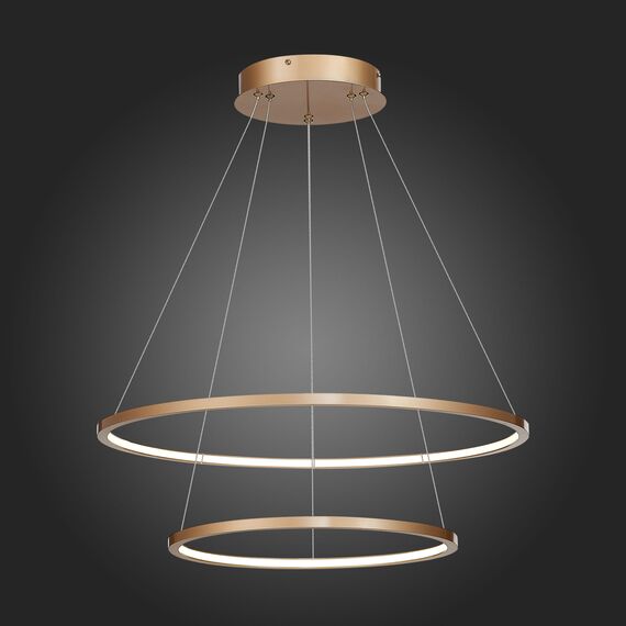 ST603.243.56 Светильник подвесной ST-Luce Золотистый/Белый LED 1*56W 4000K Подвесные светильники, изображение 2