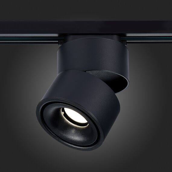 ST652.436.12 Св-к трек. Черный LED 1*12W 3000K 1 000Lm Ra>90 36° IP20 D100xH136 170-240VV BASE, изображение 2