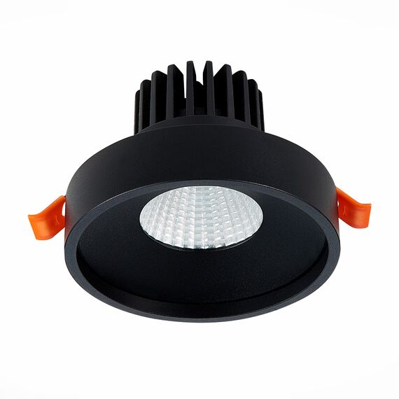 ST751.438.10 Св-к встр. Черный LED 1*10W 3000K 750Lm Ra>90 38° IP20 D100xH75 170-240V Встраиваемые светильники, изображение 5