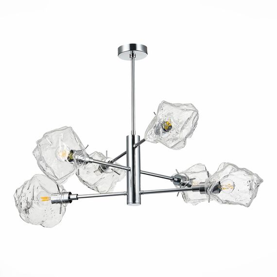 SL1175.102.06 Люстра потолочная ST-Luce Хром/Прозрачный E14 6*40W PORTICI, изображение 6