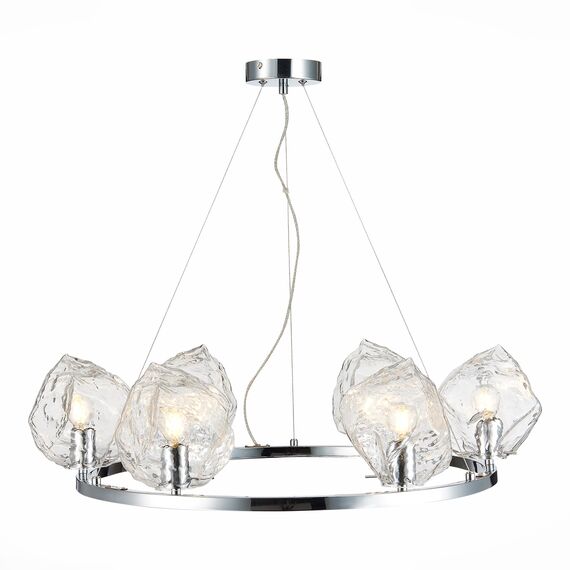 SL1175.103.06 Люстра подвесная ST-Luce Хром/Прозрачный E14 6*40W PORTICI, изображение 9