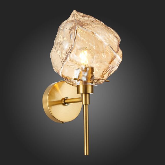 SL1175.301.01 Бра ST-Luce Латунь/Янтарный E14 1*40W PORTICI, изображение 2