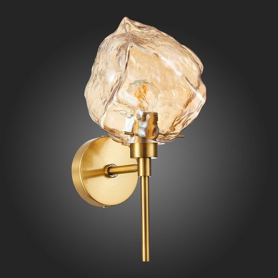 SL1175.301.01 Бра ST-Luce Латунь/Янтарный E14 1*40W PORTICI, изображение 5