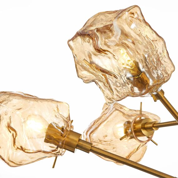 SL1175.302.06 Люстра потолочная ST-Luce Латунь/Янтарный E14 6*40W PORTICI, изображение 9