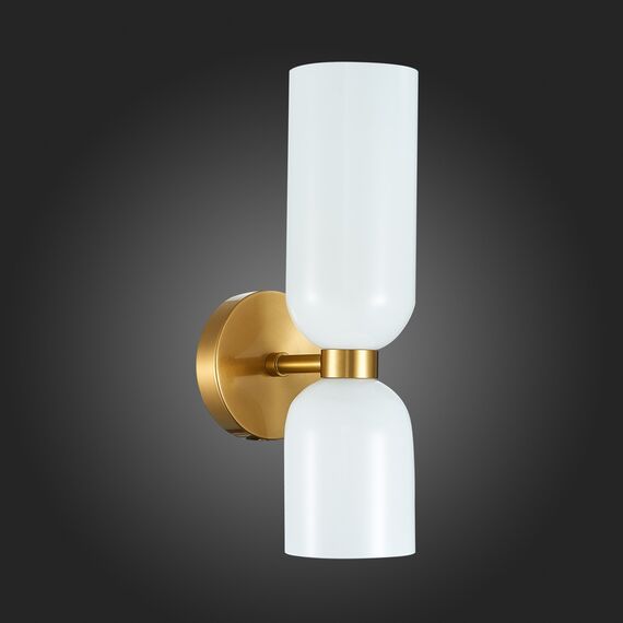 SL1180.201.02 Бра ST-Luce Золотистый/Белый E14 2*40W TREVISO, изображение 5