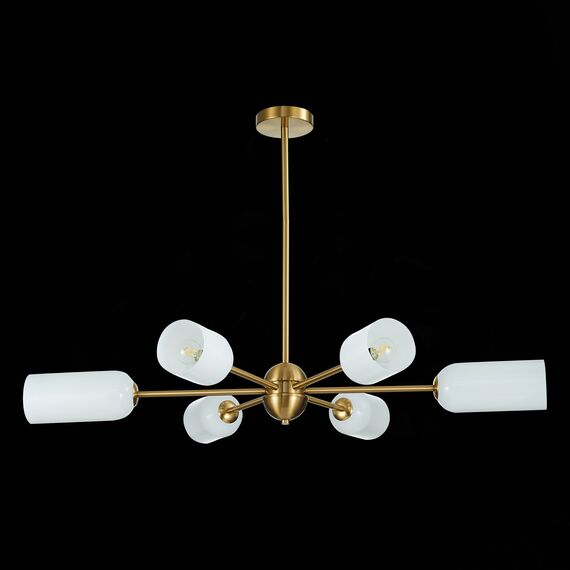 SL1180.202.06 Люстра потолочная ST-Luce Золотистый/Белый E14 6*40W TREVISO, изображение 4